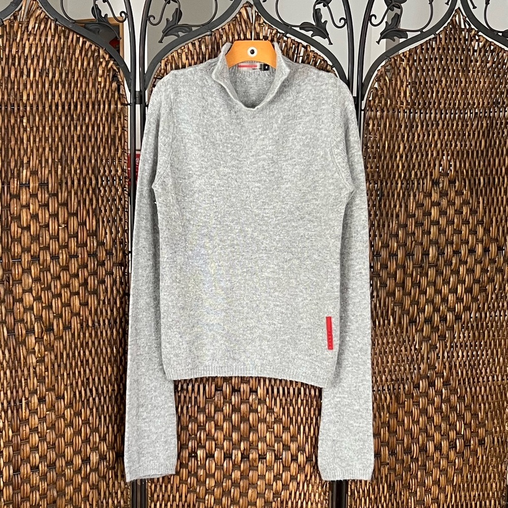 Prada Vintage Cashmere Turtleneck Sweater Size Medium